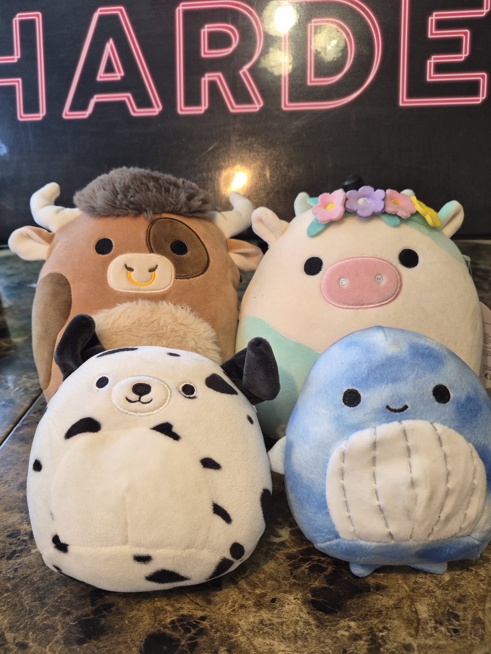Squishmallows Cow Plush Lot Multicolor Set Of 4

The Squishmallows Cow Plush Lot